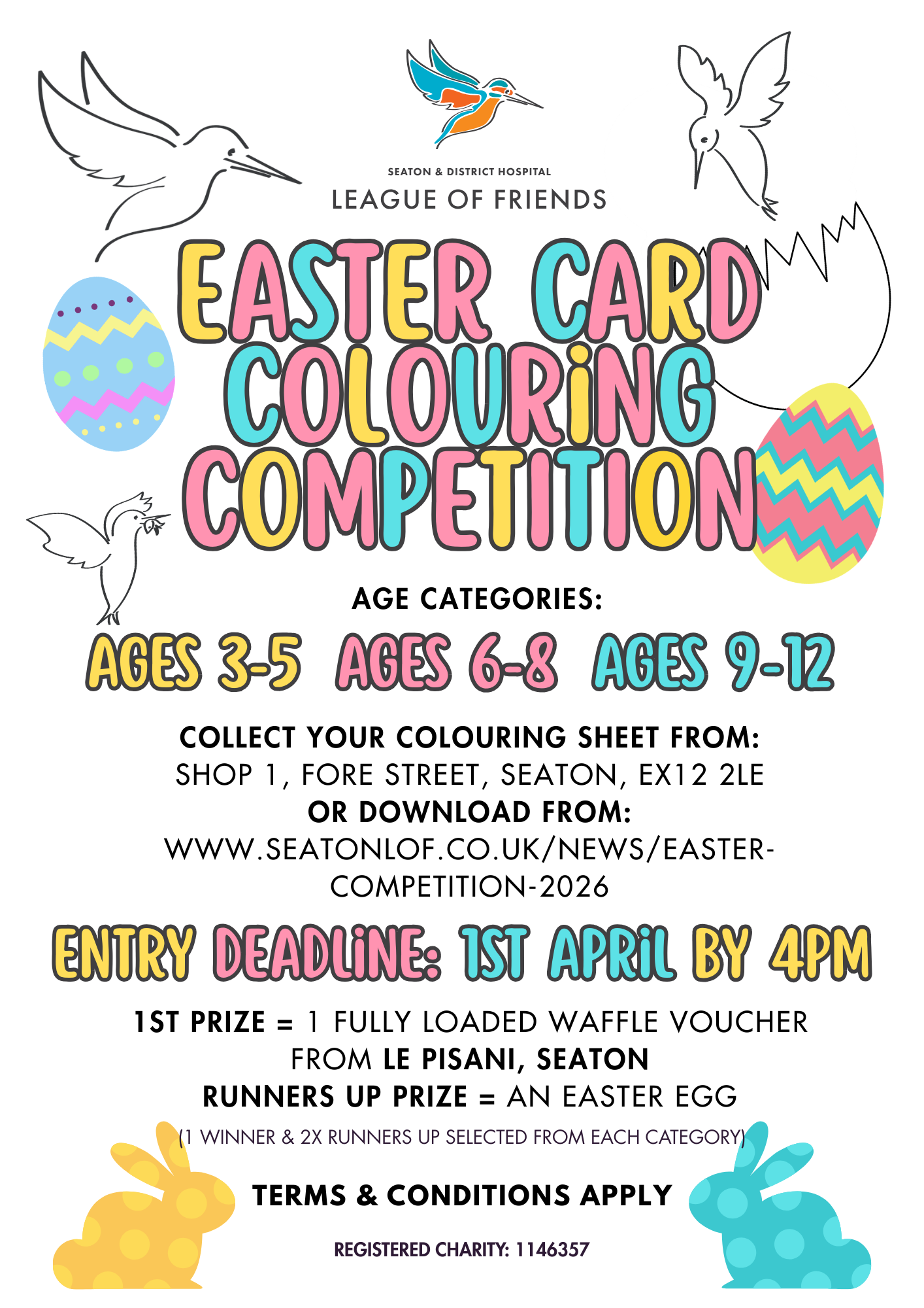 Easter Card Colouring Competition Poster