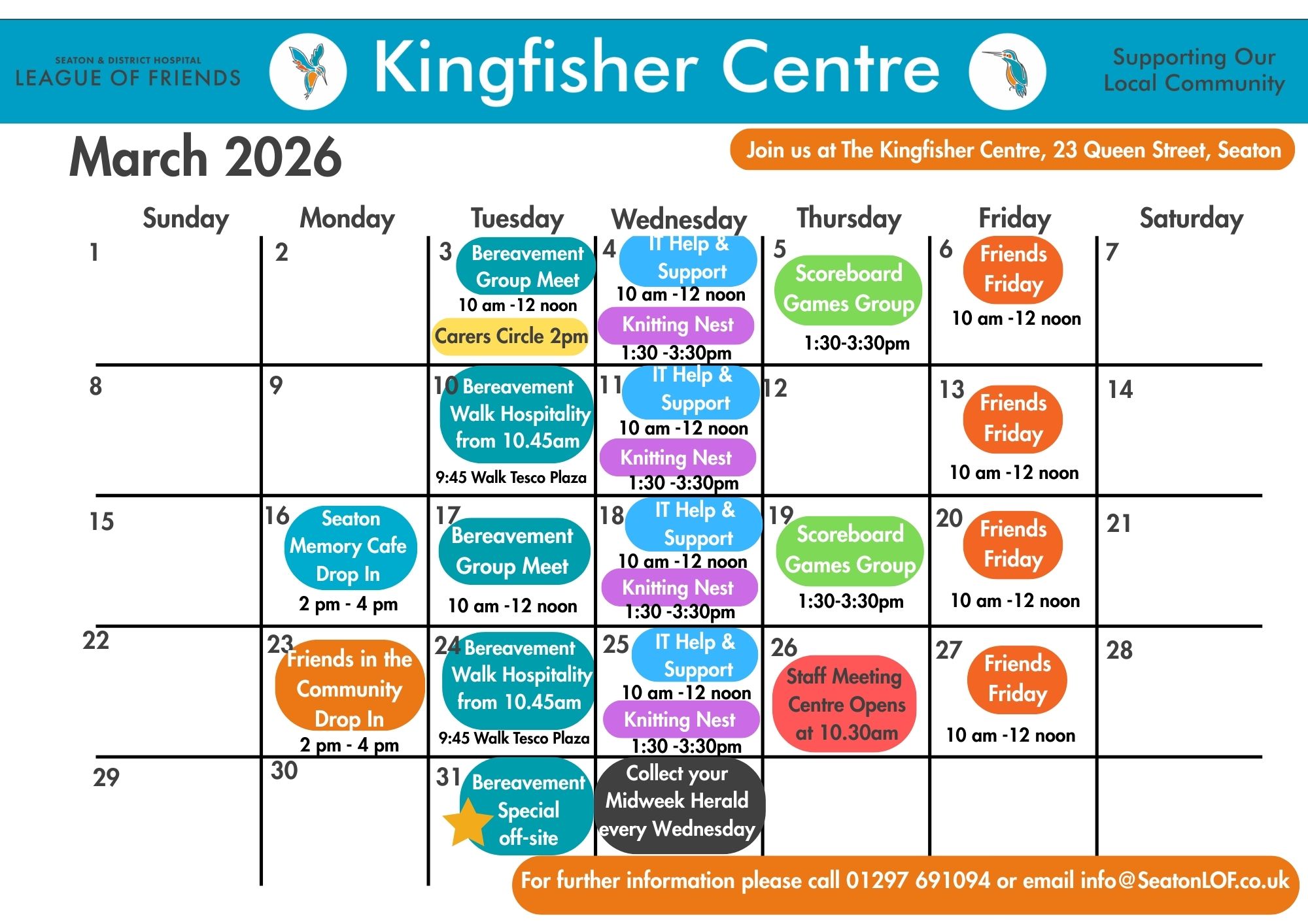 KC Timetable March